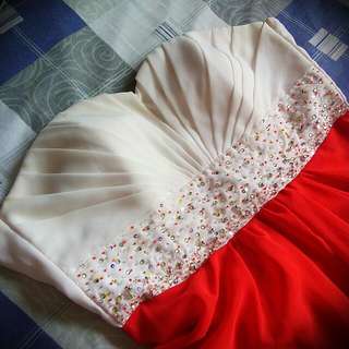Heart Shape Tube Long Gown