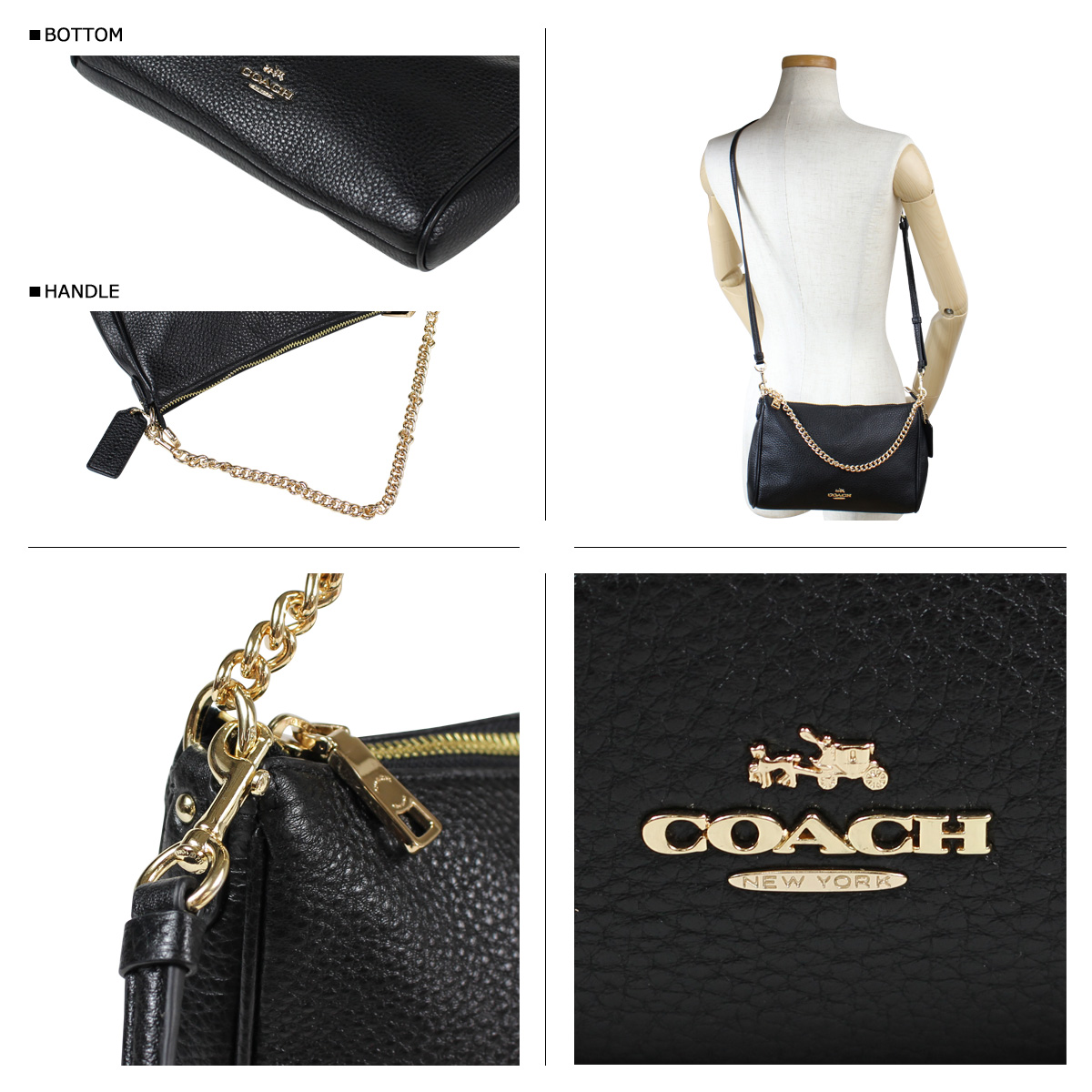 Coach 36666 Carrie Crossbody Leather Black S 238 Women s Fashion Bags Wallets Cross body Bags on Carousell