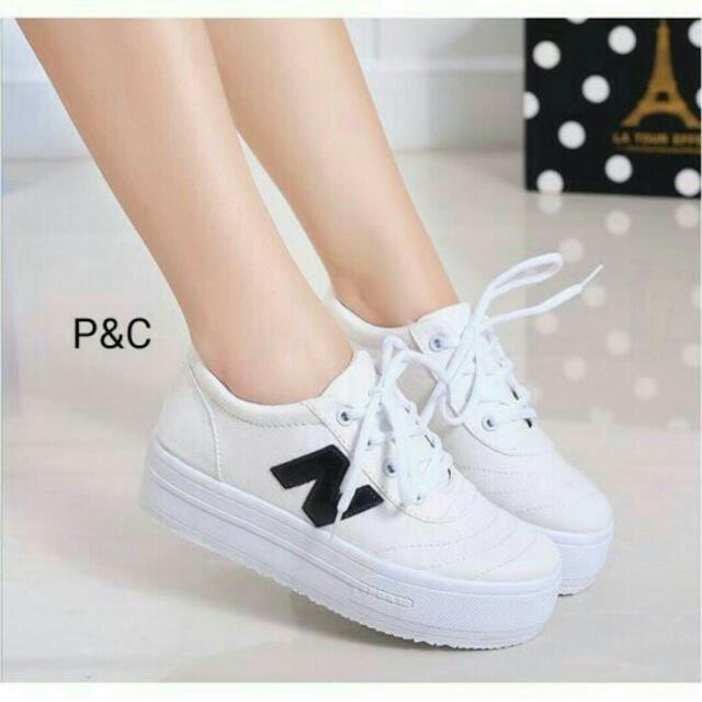 Sepatu Tali Putih N Sol Karet Putih Lucu Olshop Fashion Olshop Wanita Di Carousell