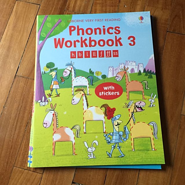 USBORNE VERY FIRST READING Phonics Workbook 1 To 4, Hobbies & Toys ...
