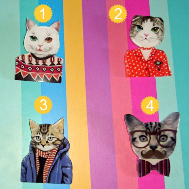 Cats Brooches Pins Badges Cats Design 4 Design Craft