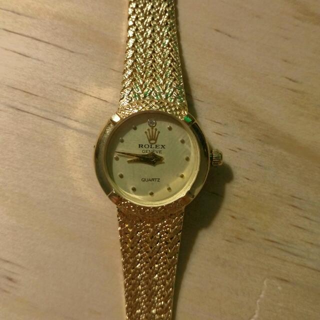 Rolex geneve on sale quartz ladies watch