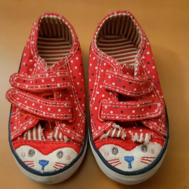 baby girl red shoes size 3