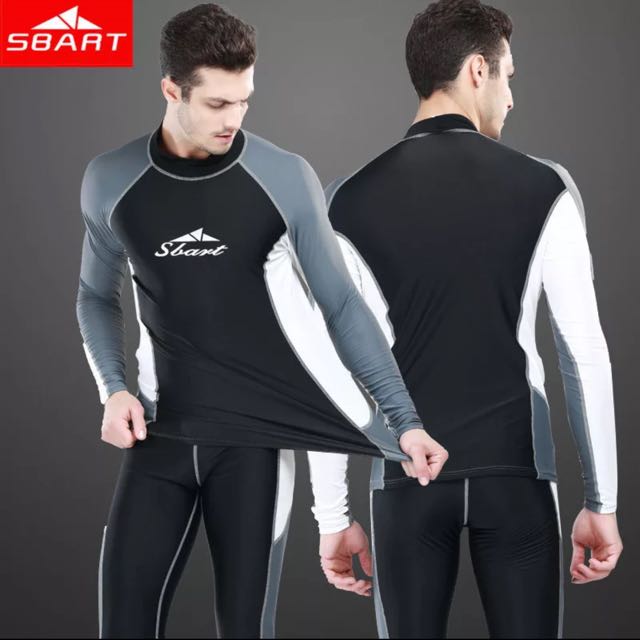 men's swimming top with sleeves