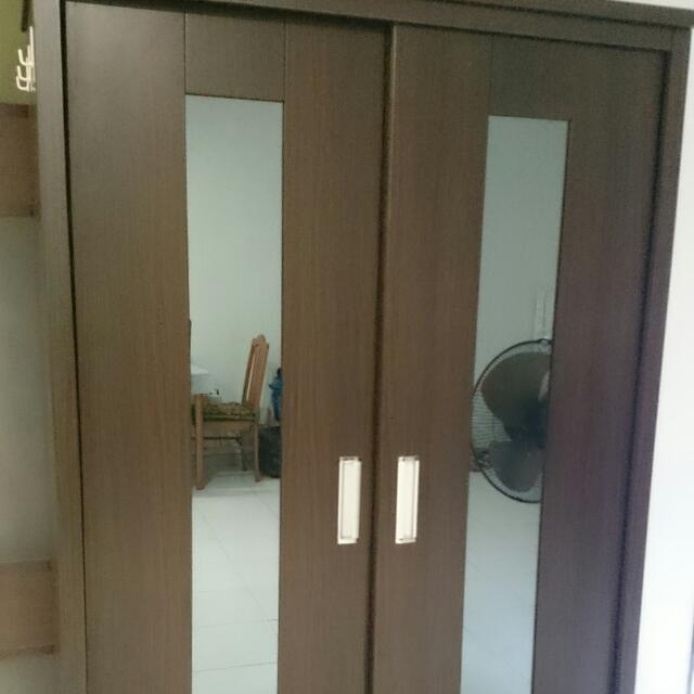 Closet Sliding Door Cabinet With Mirrors Clothes Cabinet Wardrobe Furniture On Carousell