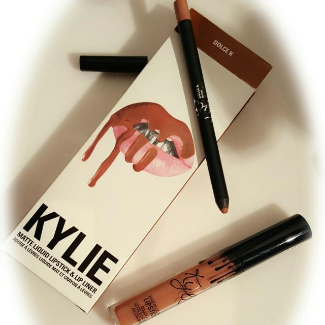 Kylie Lip Kit Dolce K Authentic Preloved, Beauty & Personal Care