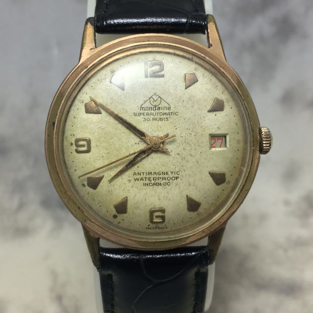Vintage mondaine watch clearance