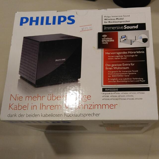 Reversed Philips 5 1 Home Theater Hts5540 3d Angled Speakers Hdmi
