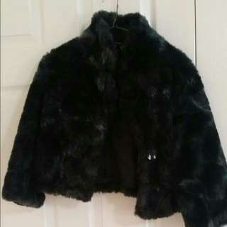 (Price Dropped)Crop Fur jacket
