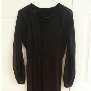 Black Chiffon maxi Vera Moda