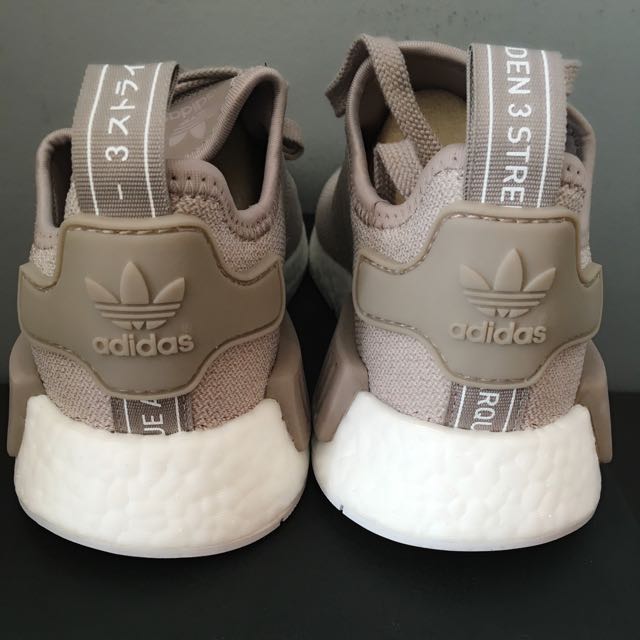 ADIDAS NMD R1 Knit Vapour Grey Beige EU 37.5 Women s Fashion