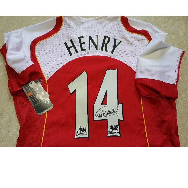 thierry henry jersey number