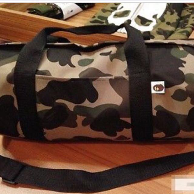 a bathing ape duffle bag