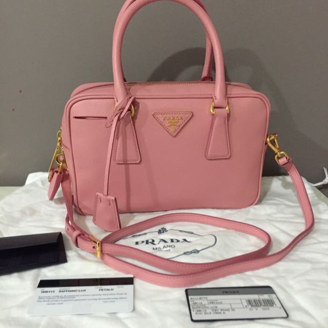 Prada Bauletto Saffiano Lux Mini (authentic)(preloved), Luxury, Bags &  Wallets on Carousell