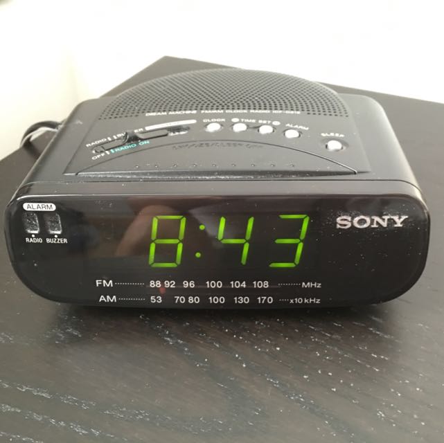Sony Radio Alarm Clock, Audio, Portable Music Players on Carousell