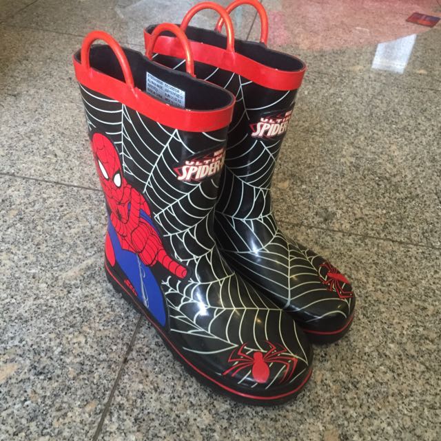 spider man rain boots