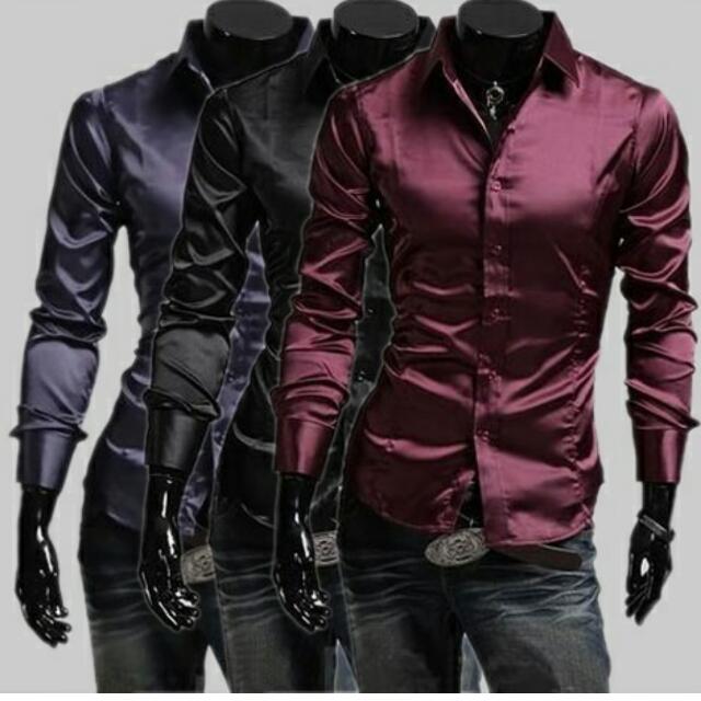 Casual Long-sleeves Slim Shirt 