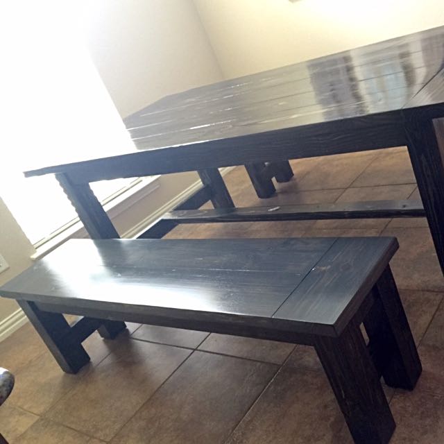 Two Farmhouse Style Benches Furniture On Carousell