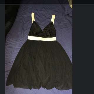 Bardot Black And White Semi Dress 8