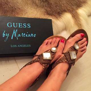 By hot sale guess sandals