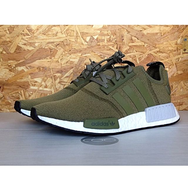 Adidas NMD R1 Olive Cargo Green (Footlocker Exclusive), Men's Fashion,  Footwear on Carousell