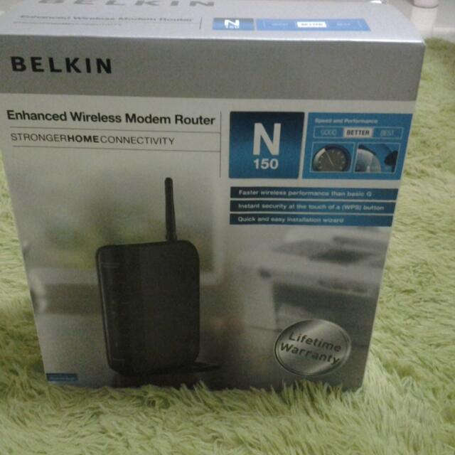 Belkin Enhanced Wireless Modem Router N150 Electronics
