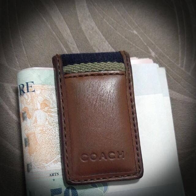 Coach magnetic money clip 2025