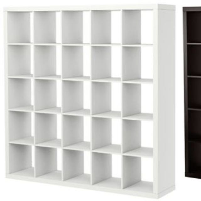 IKEA White Expedit Shelf 5x5, Furniture & Home Living, Furniture