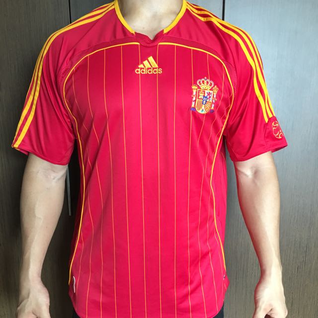 AUTHENTIC SPAIN SOCCER JERSEY MEN'S, Men's Fashion, Activewear on Carousell