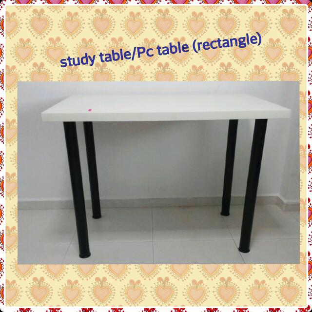 Study/Pc Table(rectangle), Furniture & Home Living, Furniture, Tables ...