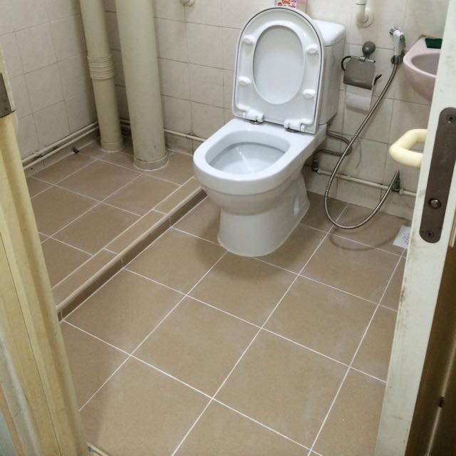 Toilet Over Floor Tiles Furniture On Carousell