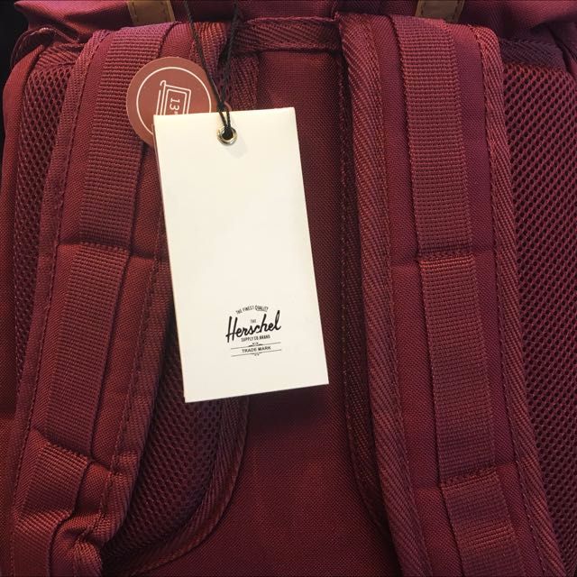 INSTOCK Herschel Little America Windsor Wine Mid Volume 16.5L Women s Fashion Bags Wallets Backpacks on Carousell