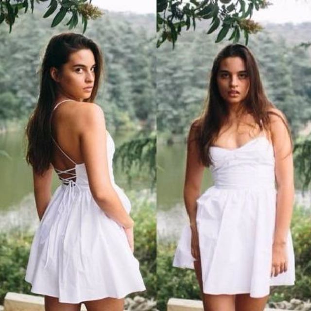 More Colors American Apparel Inspired Criss Cross Strappy Corset Cut out Backless Skater Sun Dress