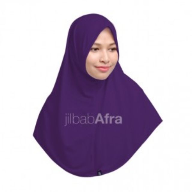 Syiria Jilbab Afra Ungu Terong Size L Olshop Fashion Olshop