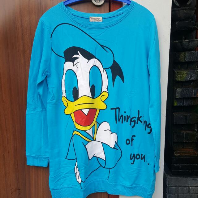 T Shirt Donald Bebek Sweather Donald Bebek Fesyen Wanita Pakaian Wanita Atasan Di Carousell