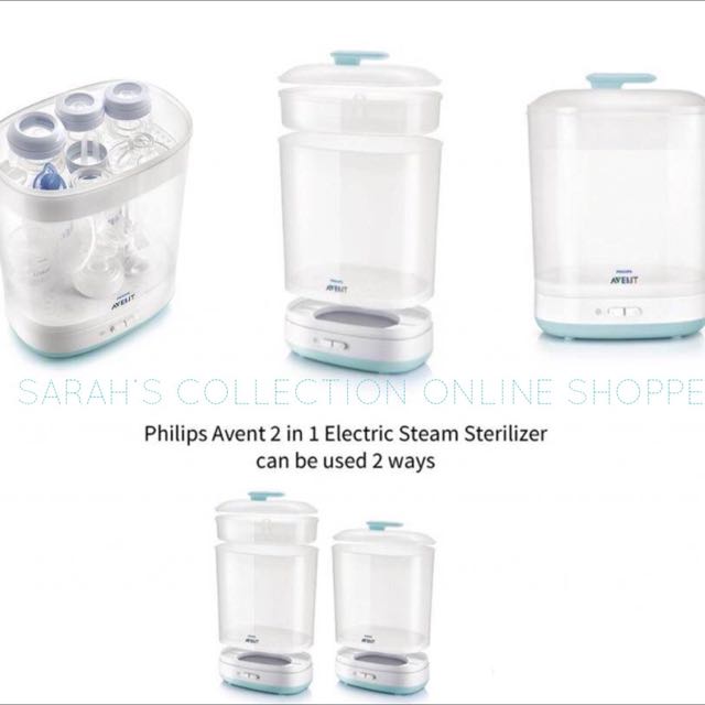 avent sterilizer 2 in 1