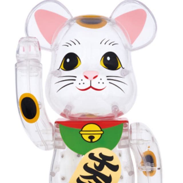 Bearbrick Lucky Cat 400 Transparent Toys Games Bricks