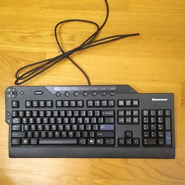Lenovo USB Keyboard With Hotkeys, Computers & Tech, Parts & Accessories,  Computer Keyboard on Carousell
