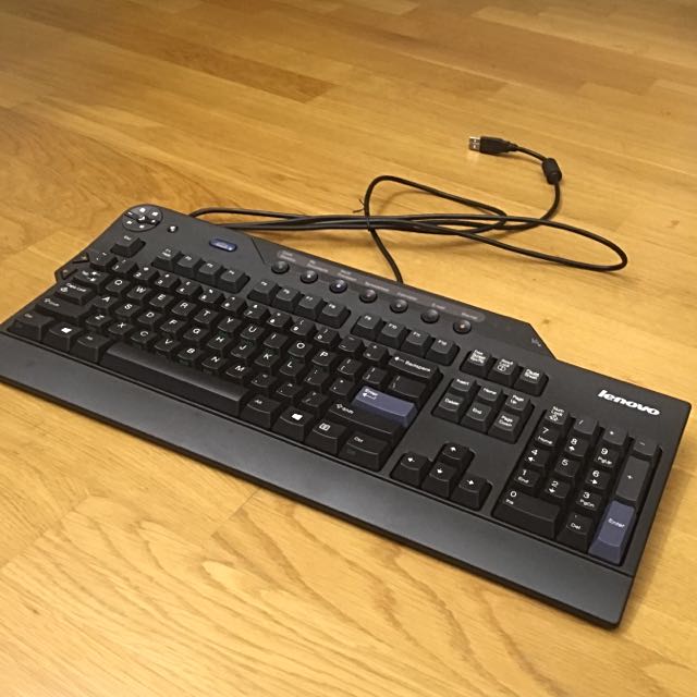 Lenovo USB Keyboard With Hotkeys, Computers & Tech, Parts & Accessories,  Computer Keyboard on Carousell