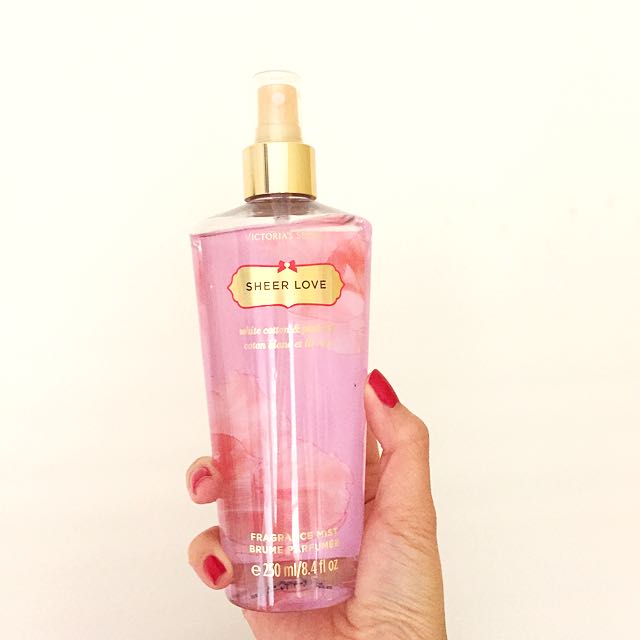 Victoria s Secret Sheer Love White Cotton And Pink Lily Fragrance Health Beauty Fragrance on Carousell