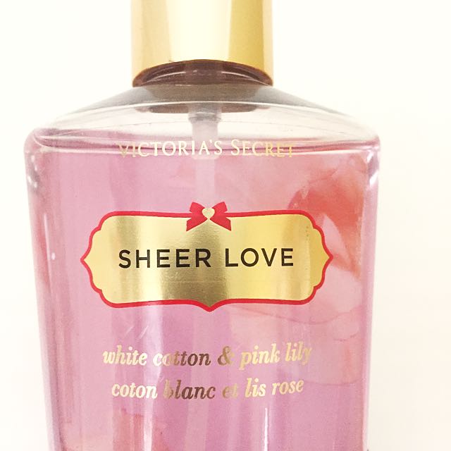 Victoria s Secret Sheer Love White Cotton And Pink Lily Fragrance Health Beauty Fragrance on Carousell