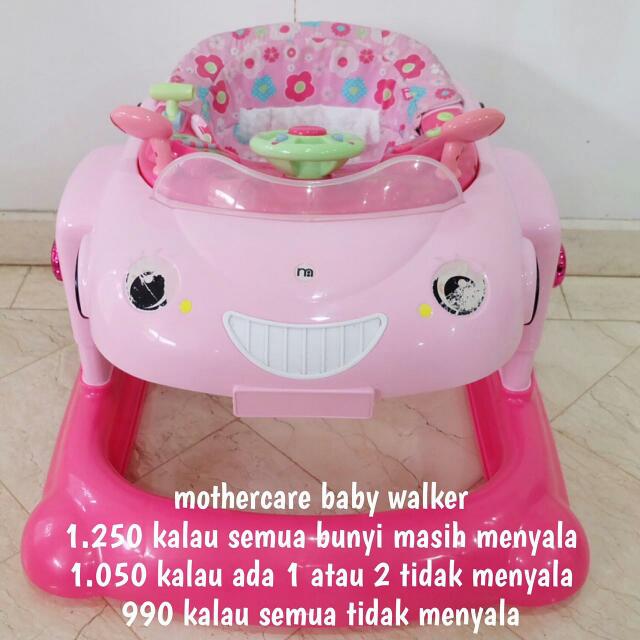 mothercare baby walker car
