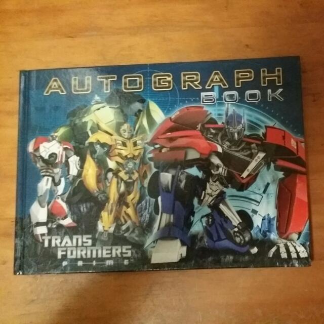 Transform Book Transformer Autograph Book, Hobbies & Toys, Books & Magazines, Children ...
