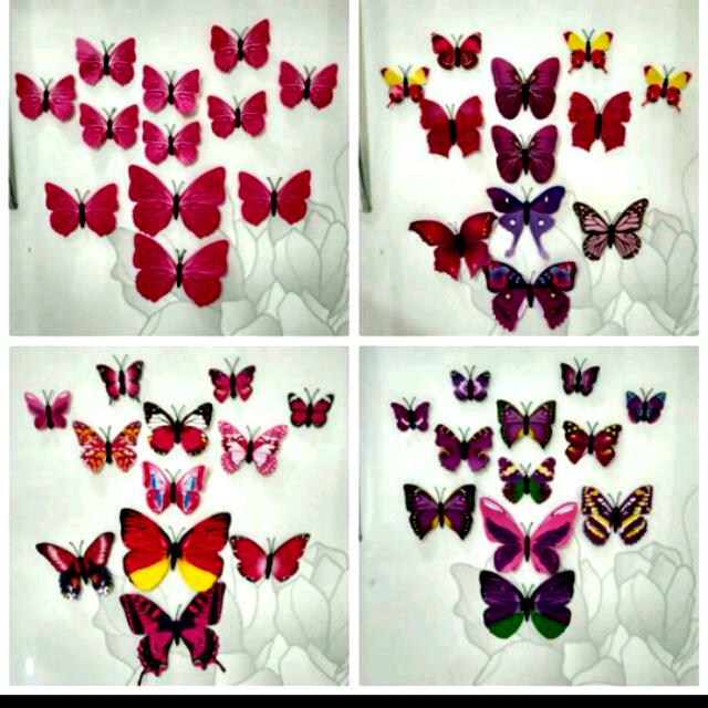 Wallpaper Hiasan Dinding Kupu Kupu Perabotan Rumah Di Carousell