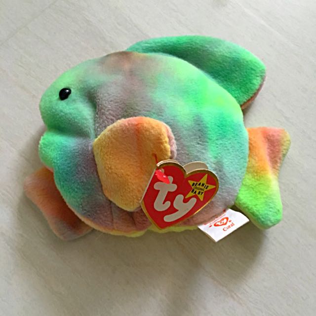 coral the fish beanie baby value