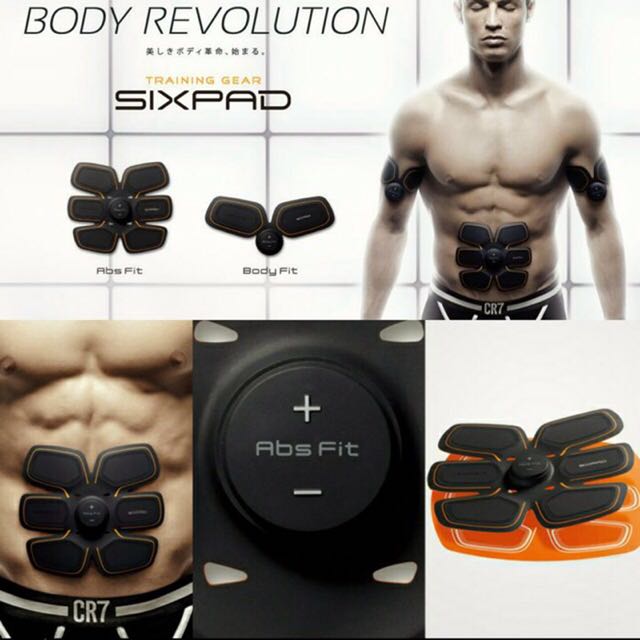 日本超人氣C羅代言Sixpad Abs Fit 智能懶人腹肌健身儀, 體育器材, 健身