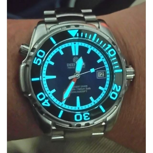 Deep blue seaquest 1500m automatic blue top