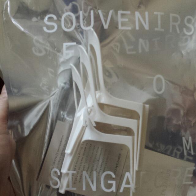 MINI KOPITIAM CHAIR (SET OF 3) Brand Souvenirs From Singapore, Hobbies