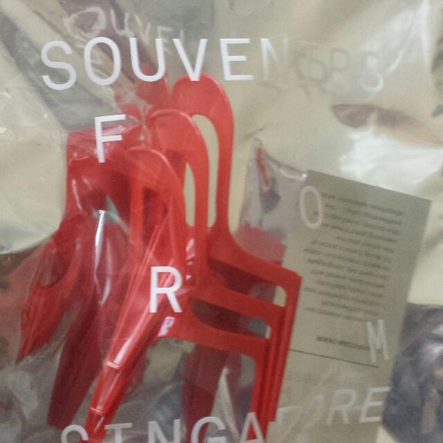 MINI KOPITIAM CHAIR (SET OF 3) Brand Souvenirs From Singapore, Hobbies