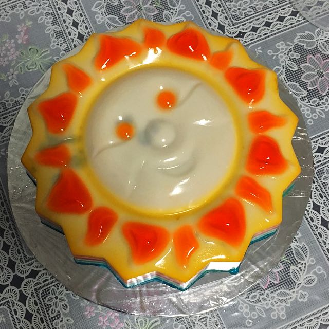 Sunflower Jelly Cake Design Craft Handmade Craft On Carousell